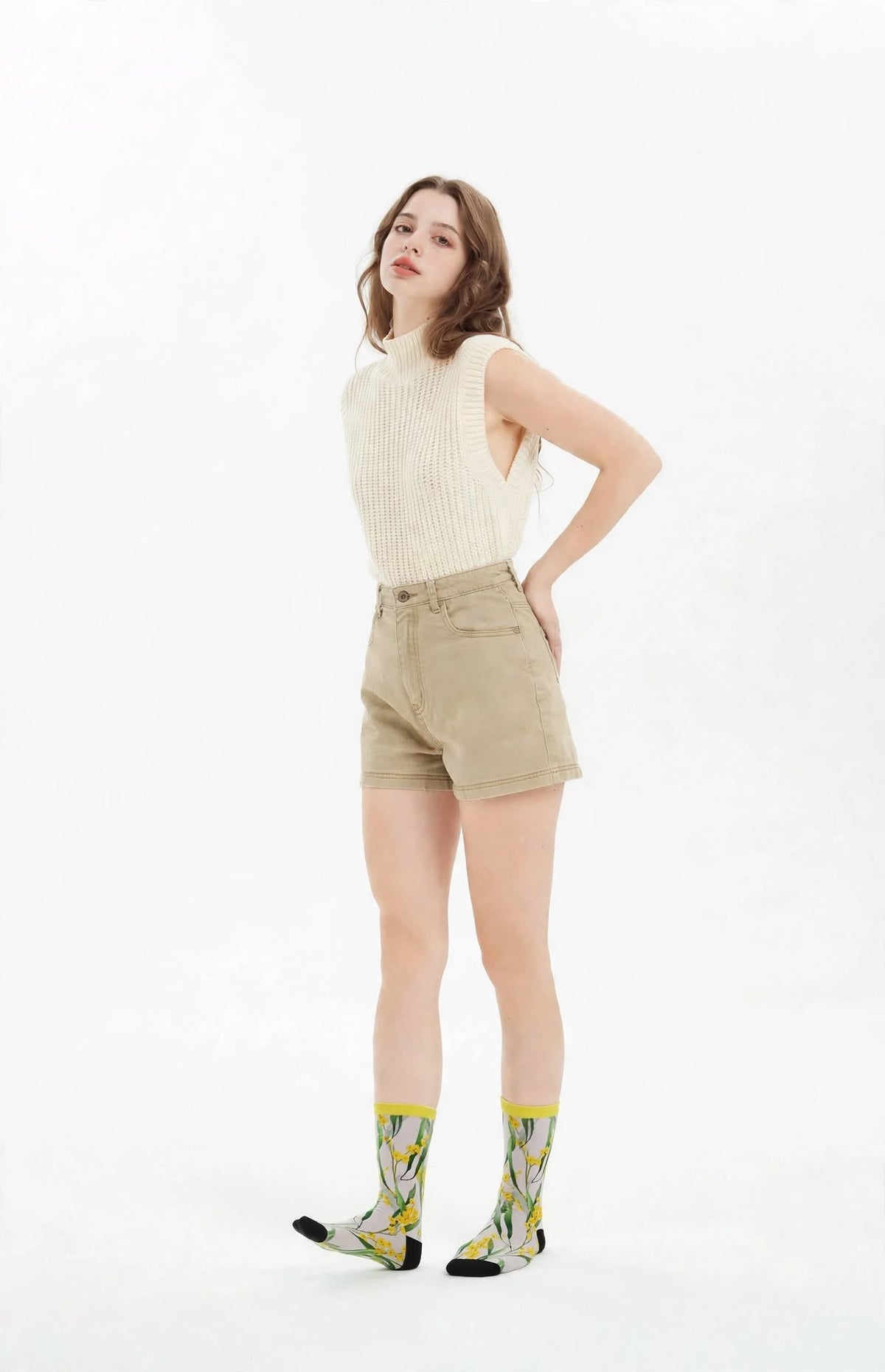 Wattle Flower Socks