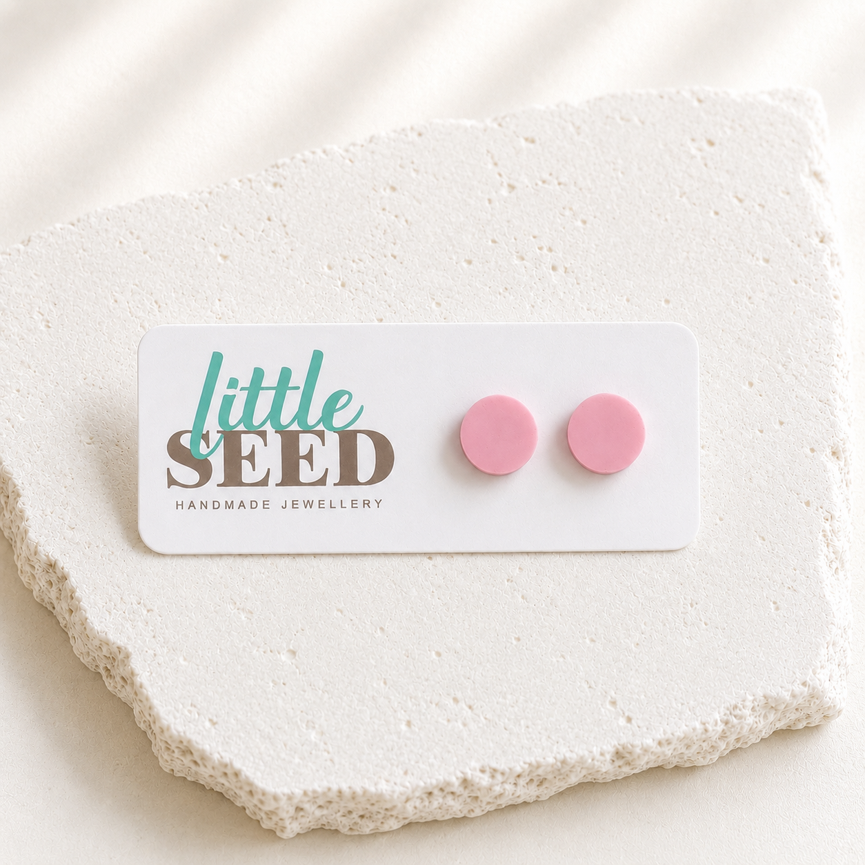 Pink Acrylic Stud Earrings