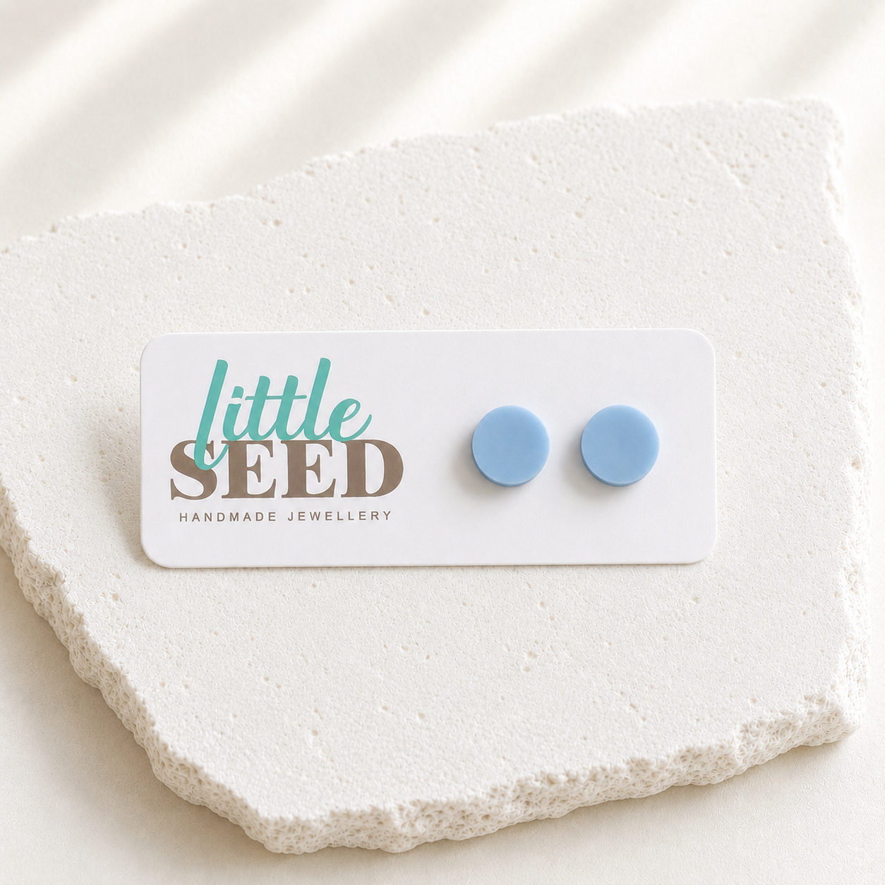 Blue Acrylic Stud Earrings