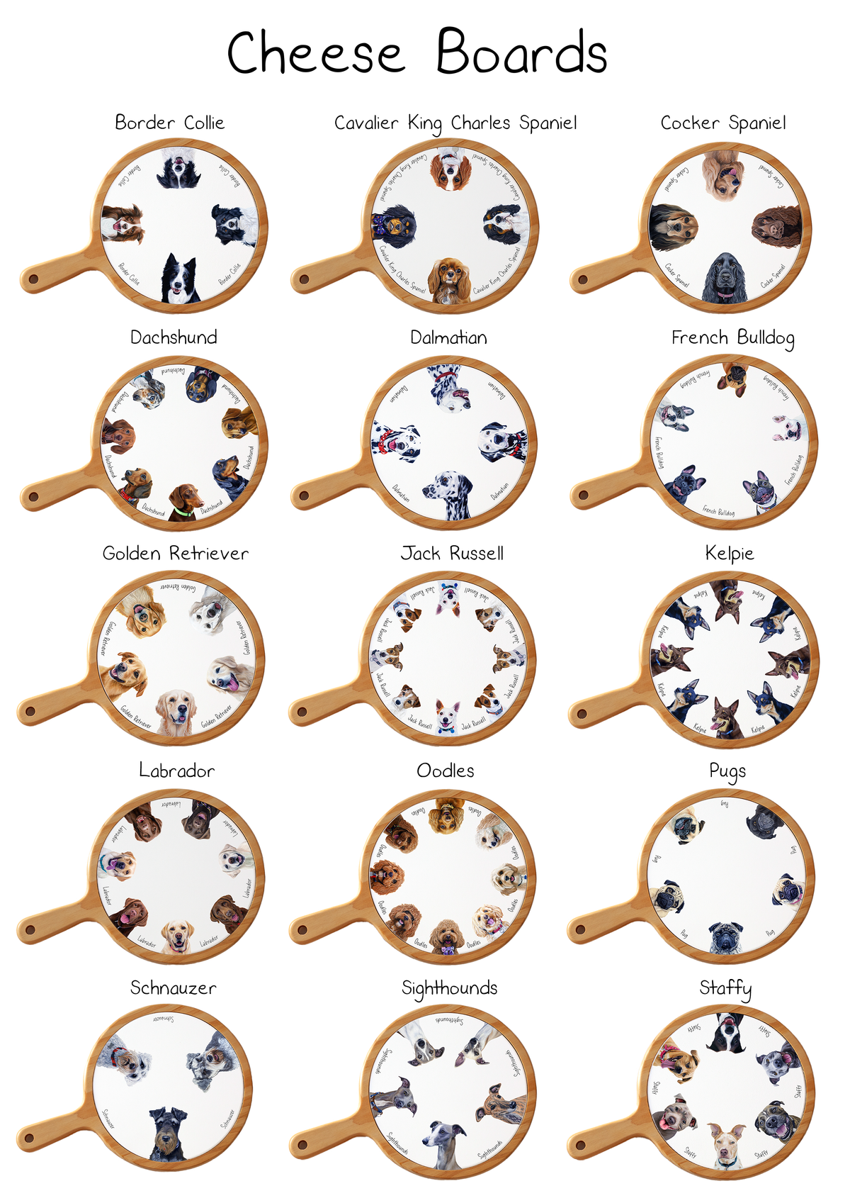 Dog Cheese Board - Little Seedlings Gift Store