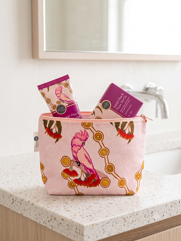 Sweet Pea & Rose Myrtle gift set with Spirit Being artwork by Domica Hill, Koh Living (view 2)