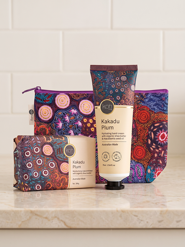 Kakadu Plum gift set with Women's Dreaming artwork by Khatija Possum, Koh Living (view 2)