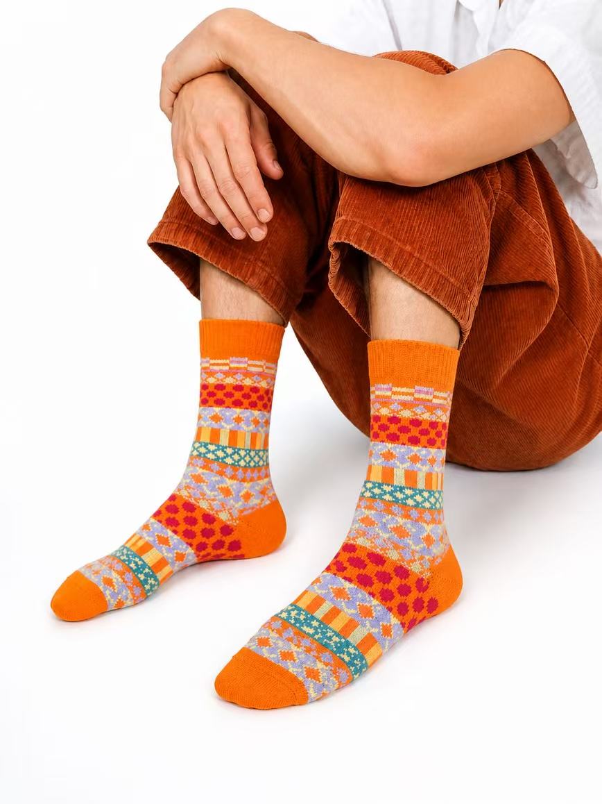 Arctic Cozy Taurus Nordic style cotton socks, view 2