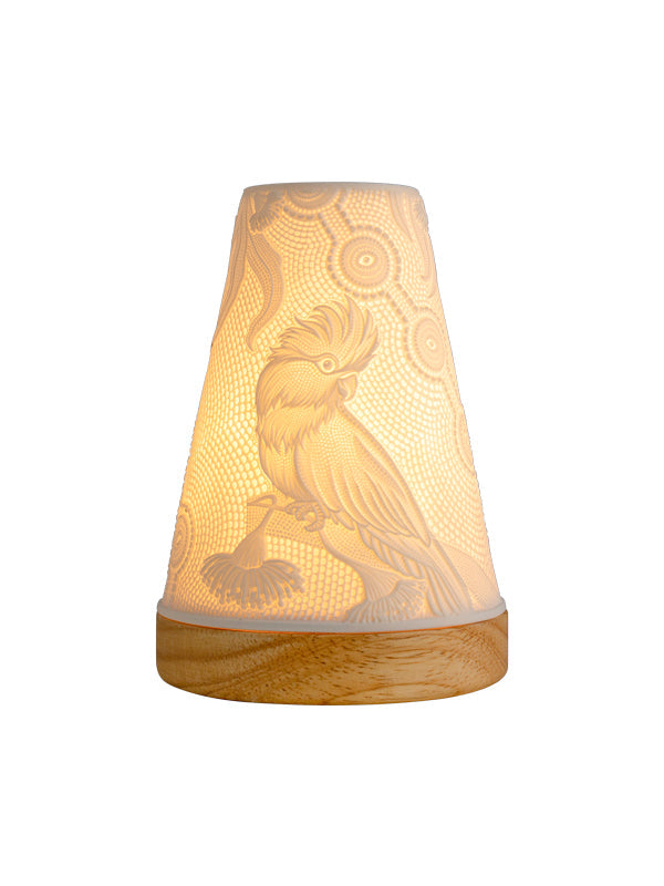 Spirit Being Minikin porcelain tealight lantern by Koh Living, artwork by Domica Hill (view 5)