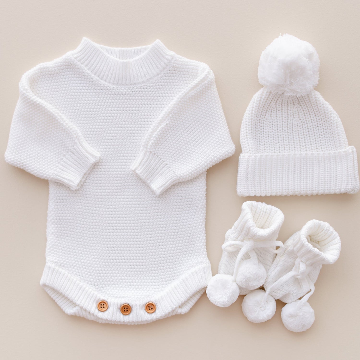 Ollie And Echo | Knitted Baby Romper