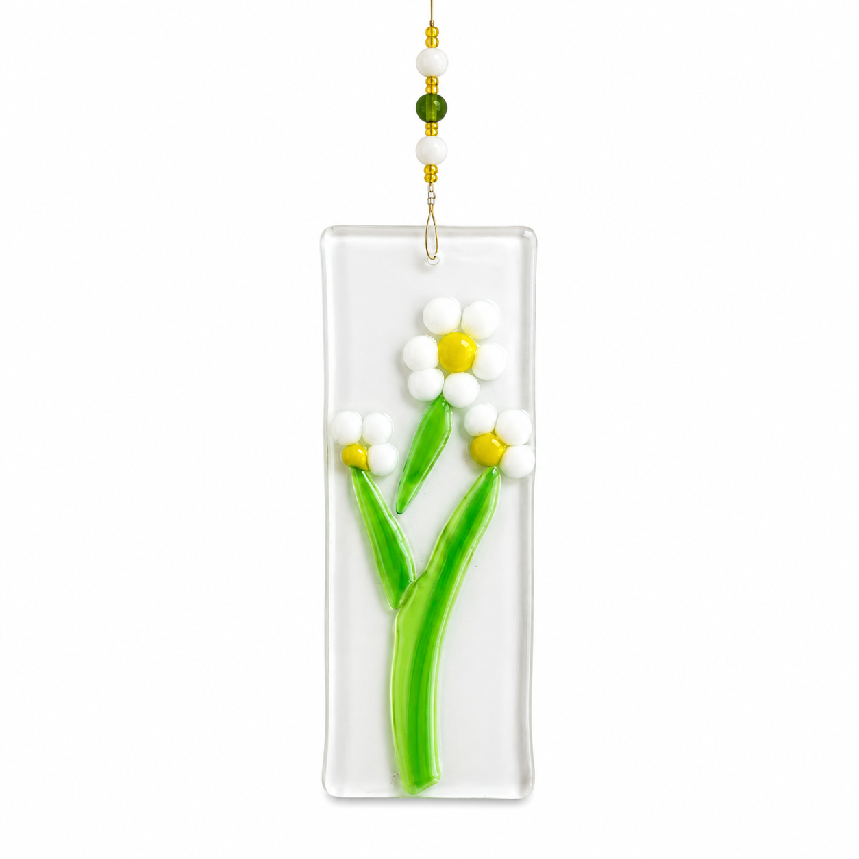 Fused Glass Flower Mobile