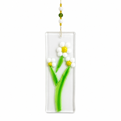 Fused Glass Flower Mobile