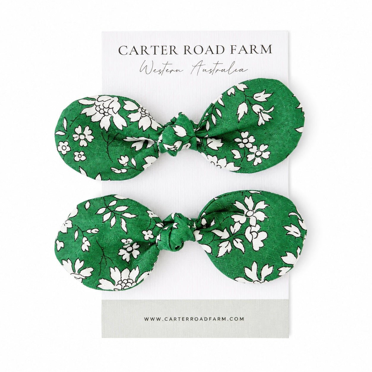 Fabric Knot Bow Hair Tie | Handmade Cotton Hair Bows