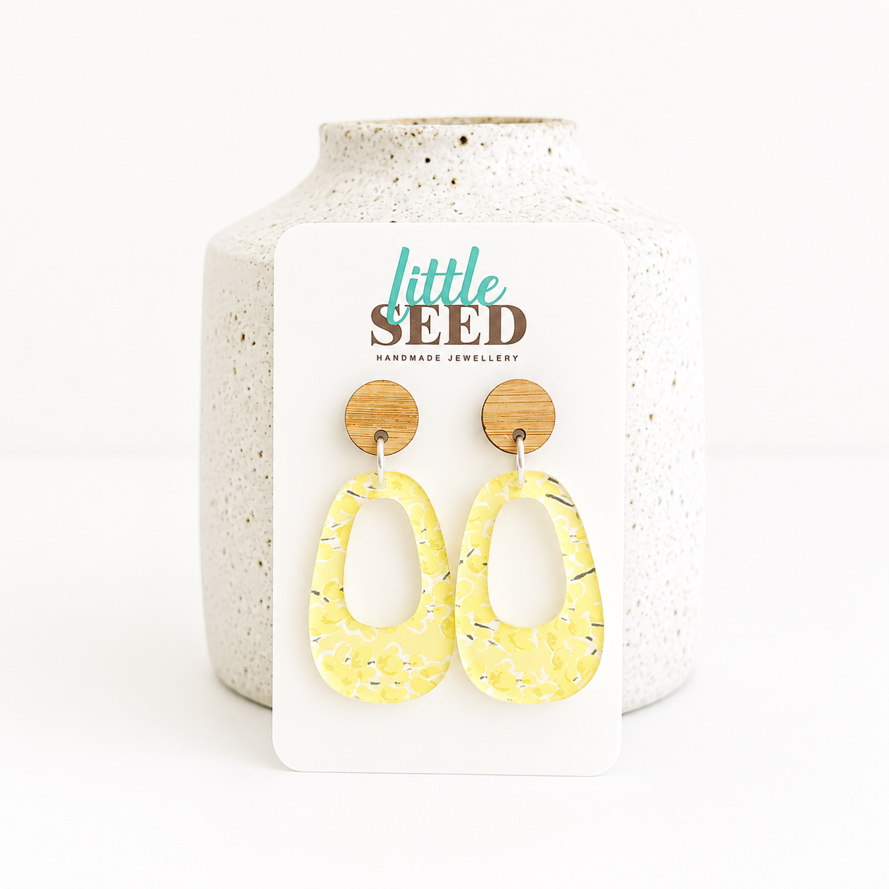 Wattle Acrylic Small Arch Earrings
