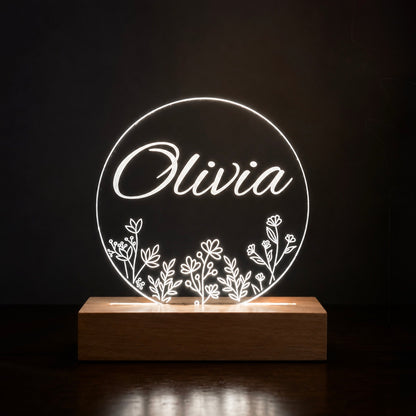 Night Light with Personalised Name