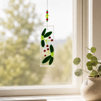 Fused Glass Flower Mobile