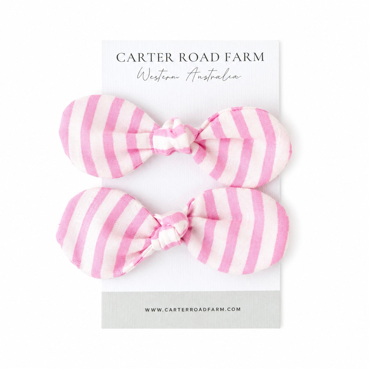 Fabric Knot Bow Hair Tie | Handmade Cotton Hair Bows