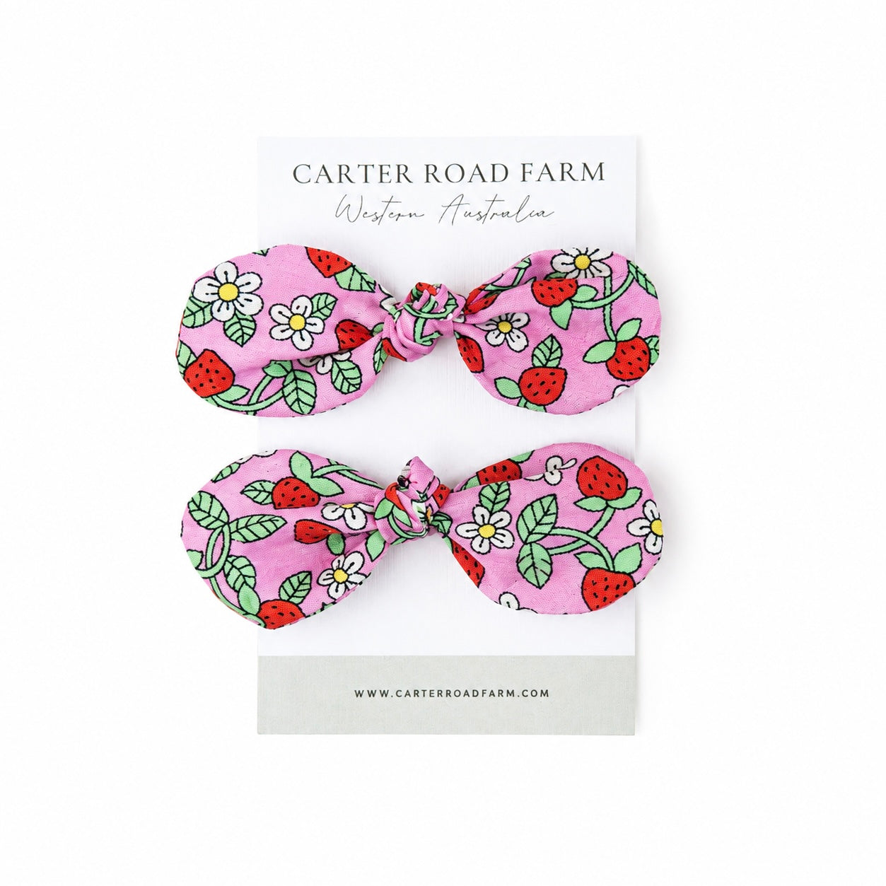 Fabric Knot Bow Hair Tie | Handmade Cotton Hair Bows