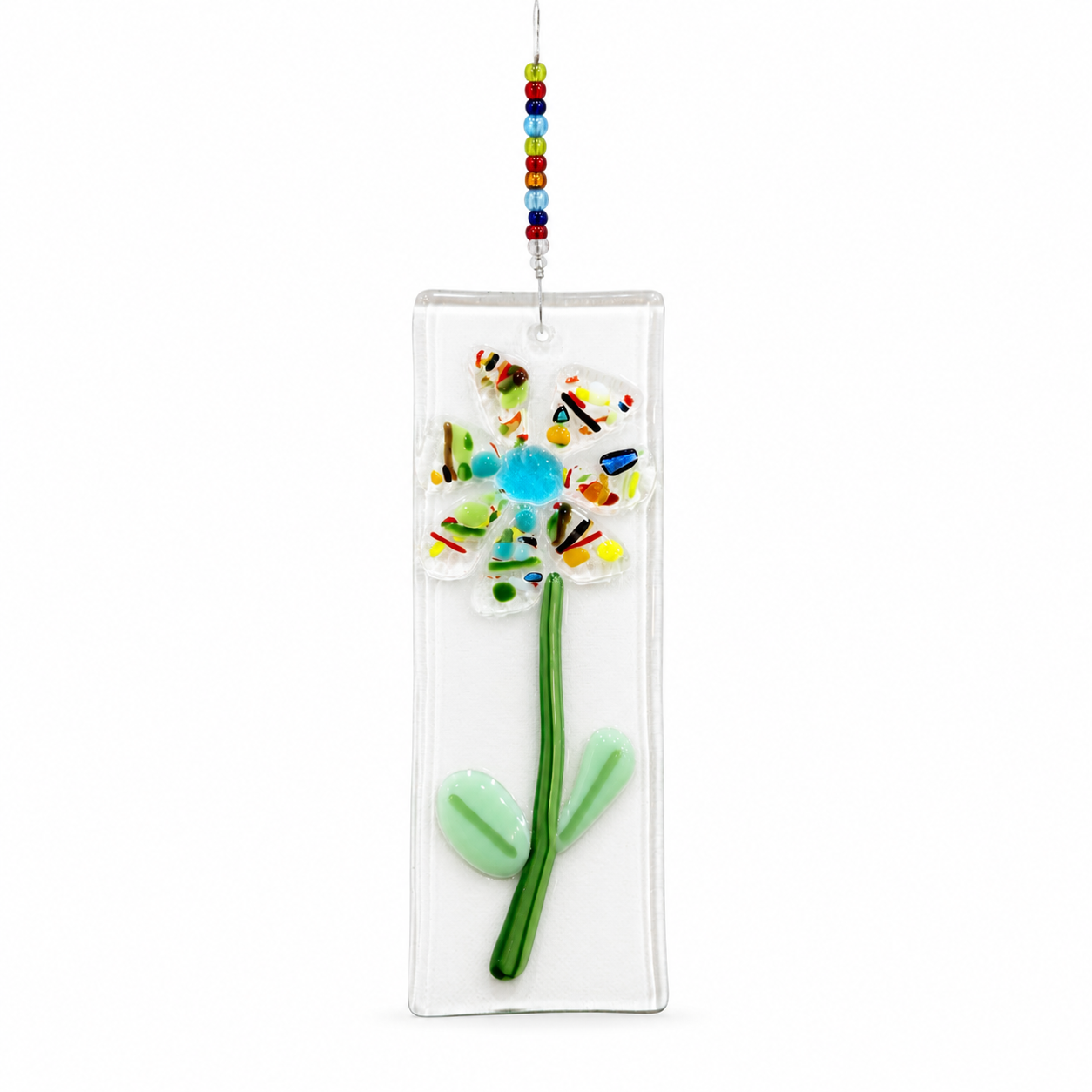 Fused Glass Flower Mobile