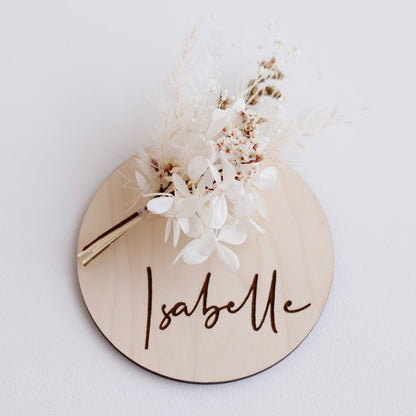 Ollie and Echo | Peronalised Name Announcement Plaque
