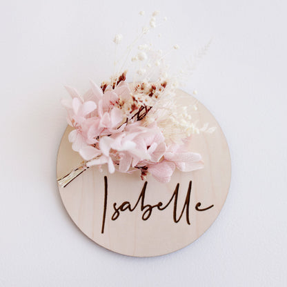 Ollie and Echo | Peronalised Name Announcement Plaque