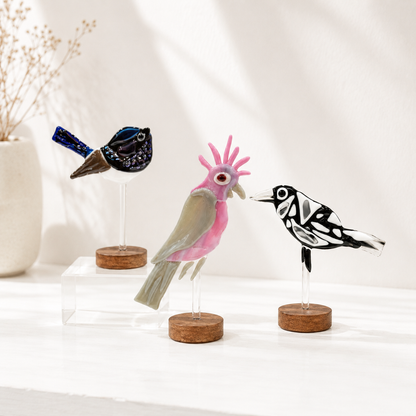 Fused Glass Birds