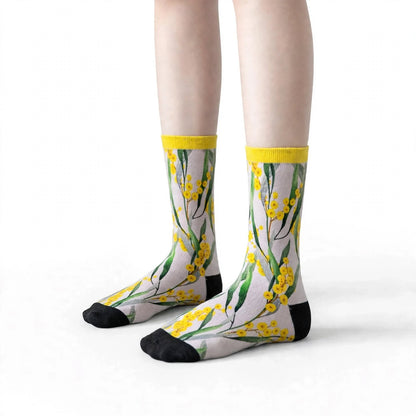 Wattle Flower Socks