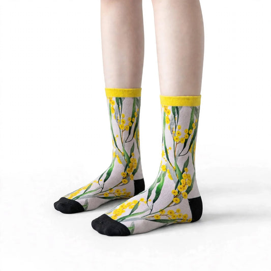 Wattle Flower Socks
