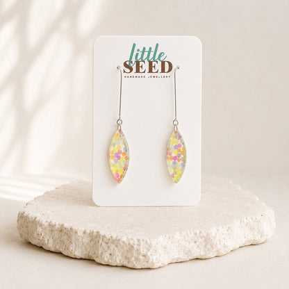 Leaf Acrylic Drop Earrings