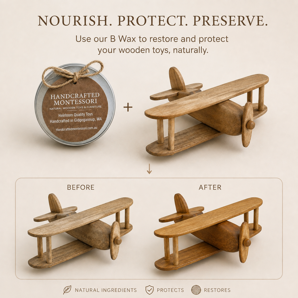 Handmade Beeswax Furniture Balm