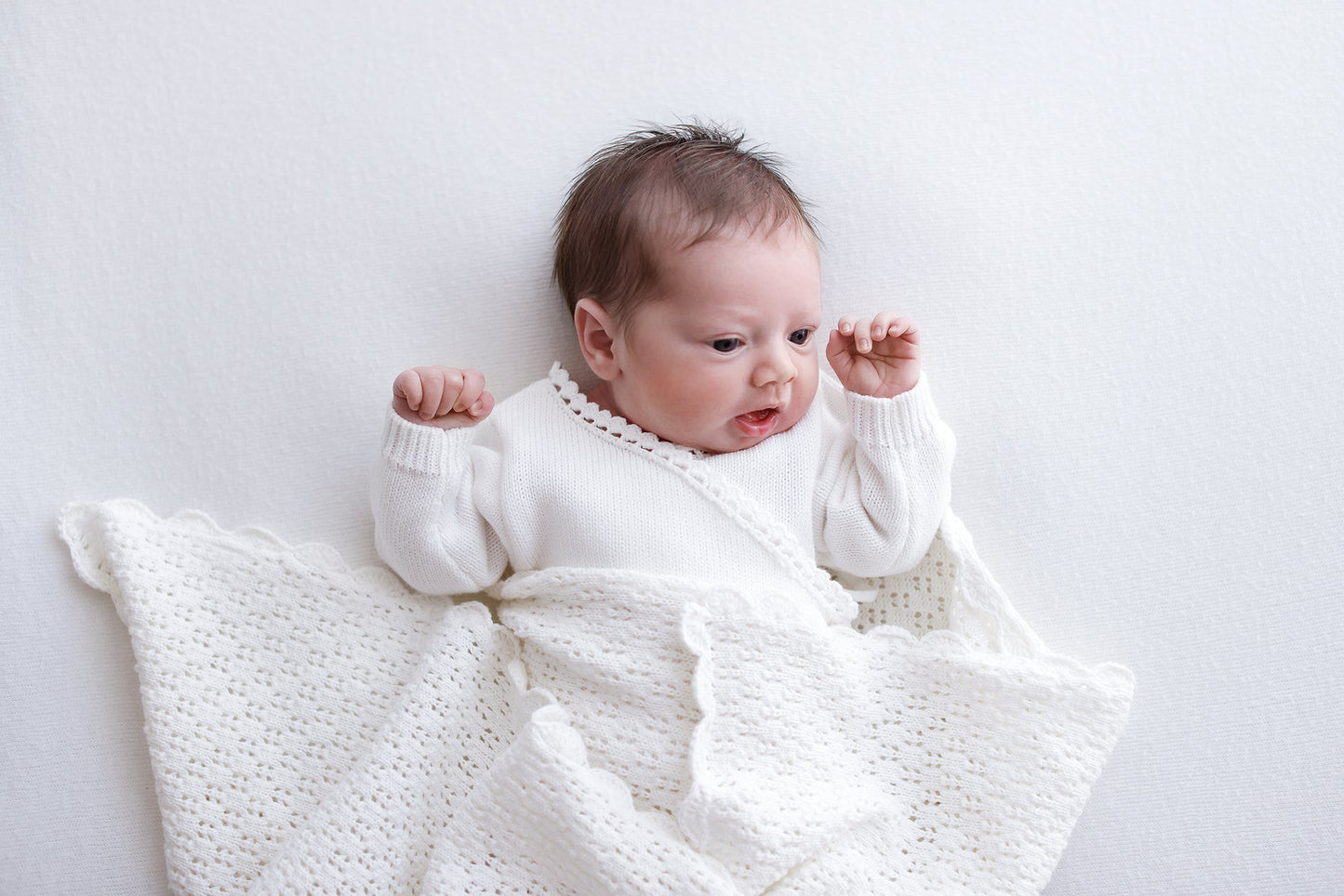Ollie and Echo | Cross Over Knitted Baby Romper