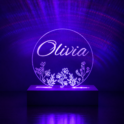 Night Light with Personalised Name