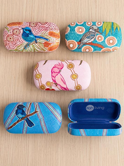 Willy Wagtail Aboriginal art hard-shell travel case by Domica Hill, Koh Living (view 4)