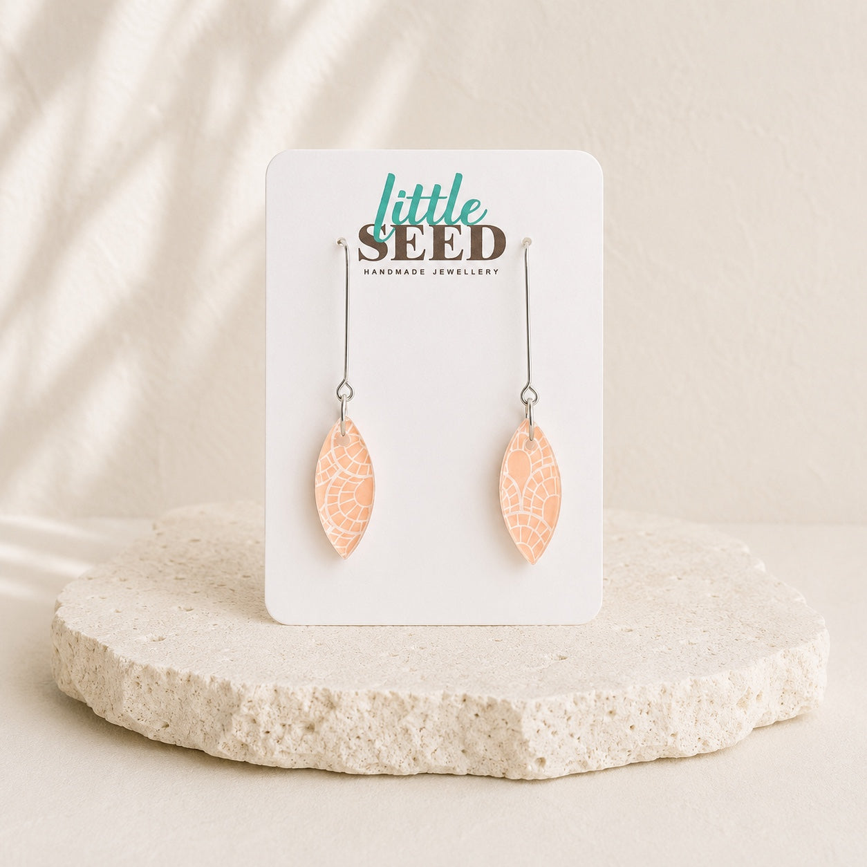 Leaf Acrylic Drop Earrings