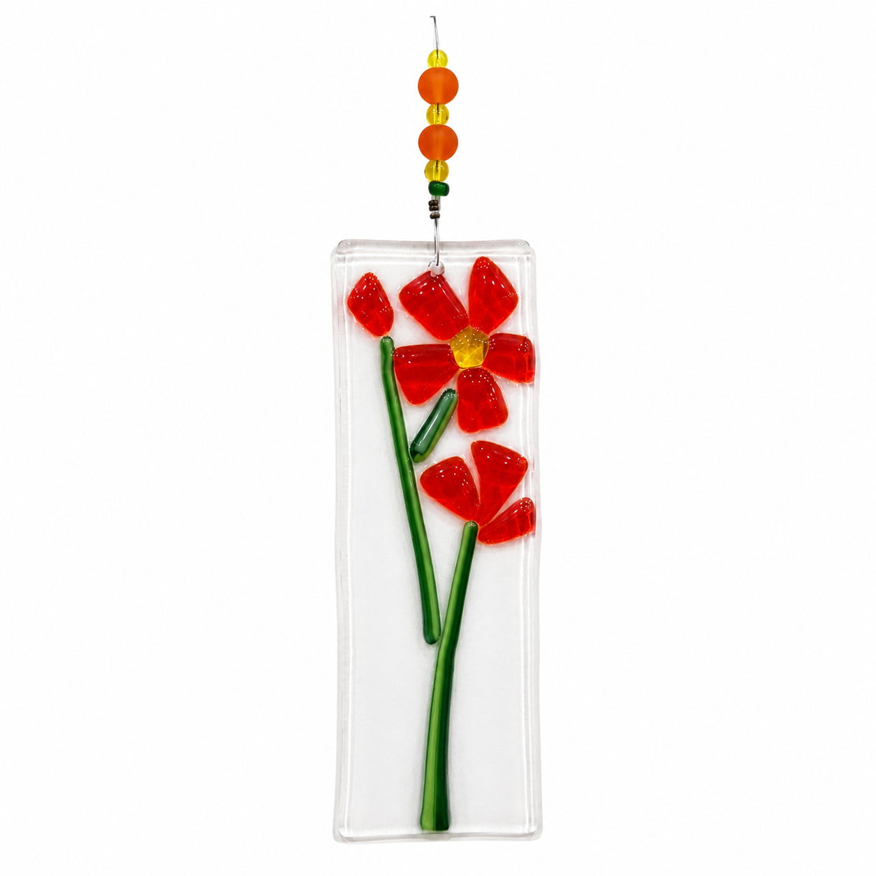 Fused Glass Flower Mobile