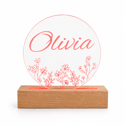 Night Light with Personalised Name