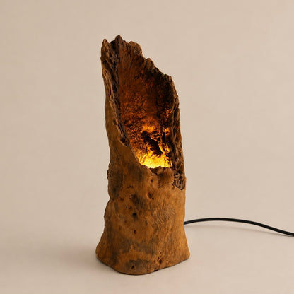 Hollow Log Table Lamp