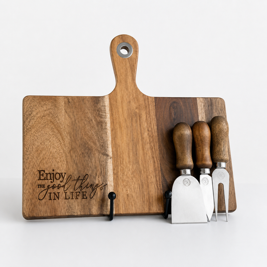 Engraved Wooden Cheese Board