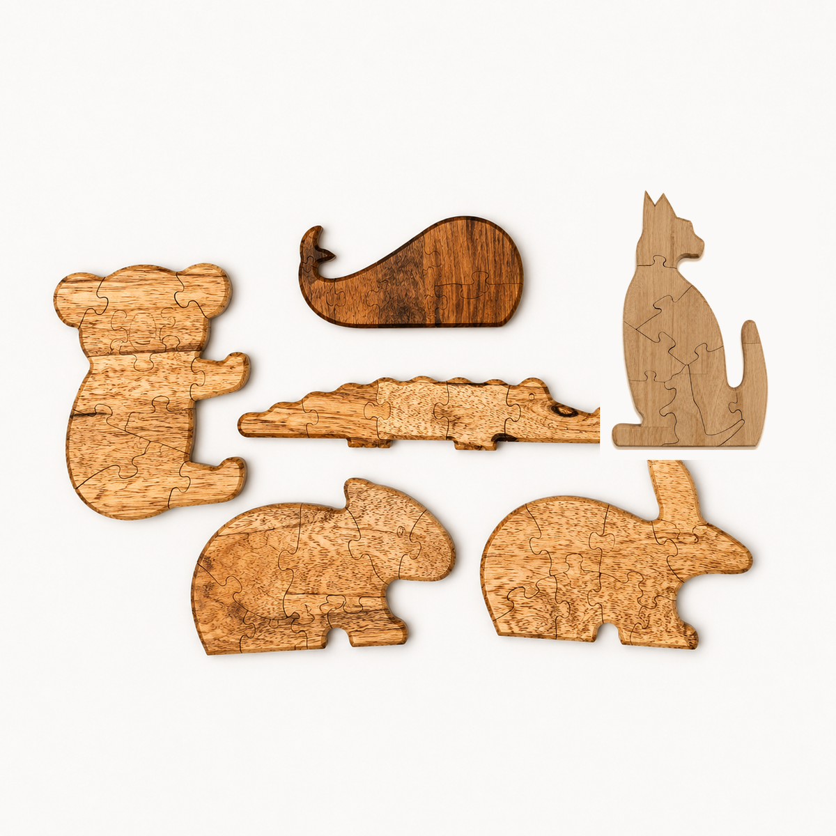 Wood Animal Puzzles - Little Seedlings Gift Store