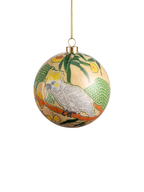Dreamtime Symphony Christmas bauble by Domica Hill (view 5)