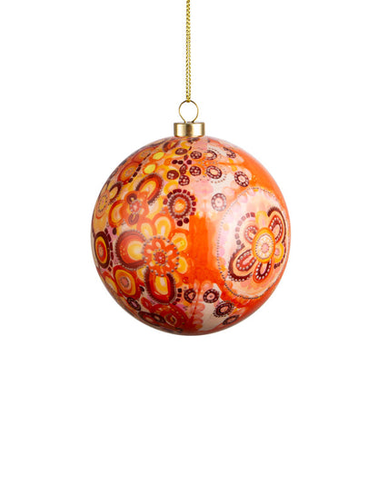 Beautiful Journey Aboriginal art Christmas baubles 6 pack (view 5)