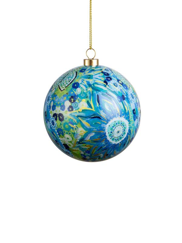 Beautiful Journey Aboriginal art Christmas baubles 6 pack (view 6)