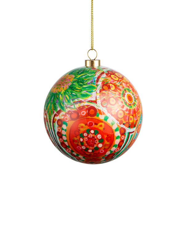 Beautiful Journey Aboriginal art Christmas baubles 6 pack (view 7)