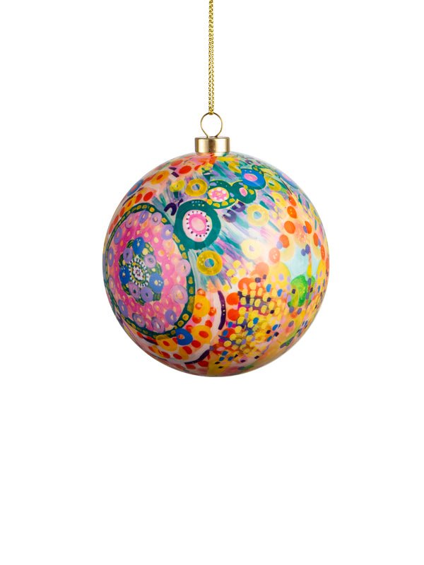 Beautiful Journey Aboriginal art Christmas baubles 6 pack (view 4)