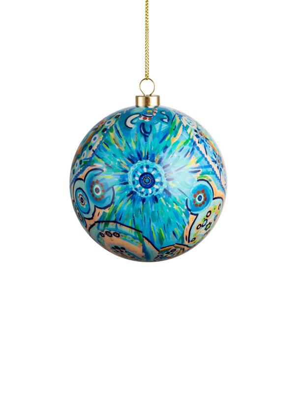 Beautiful Journey Aboriginal art Christmas baubles 6 pack (view 3)