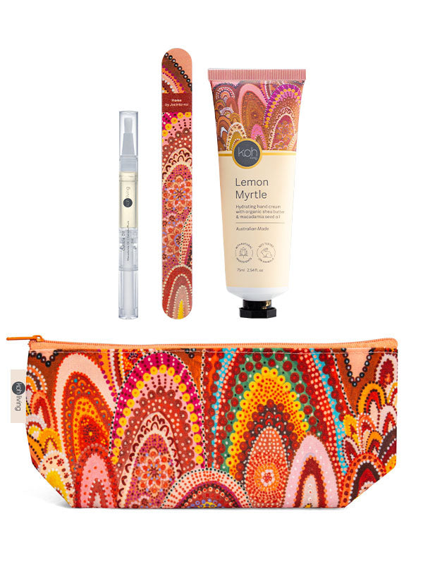 Lemon Myrtle gift set with Home artwork by Jacinta-Rai Ridgeway-Maahs, Koh Living