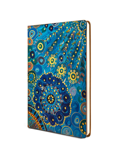 Girambit Aboriginal art A5 journal by Jacinta-Rai Ridgeway-Maahs (view 3)