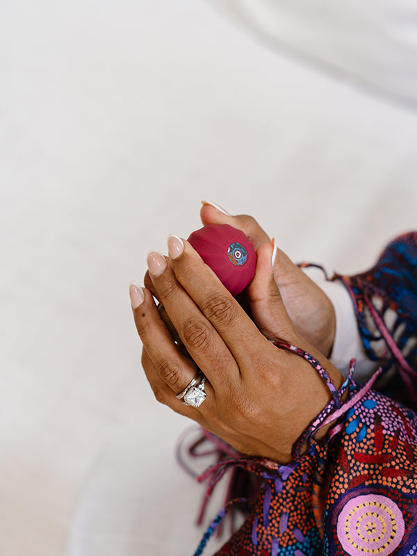 Kakadu Plum lip balm with Women's Dreaming artwork by Khatija Possum, Koh Living (view 2)