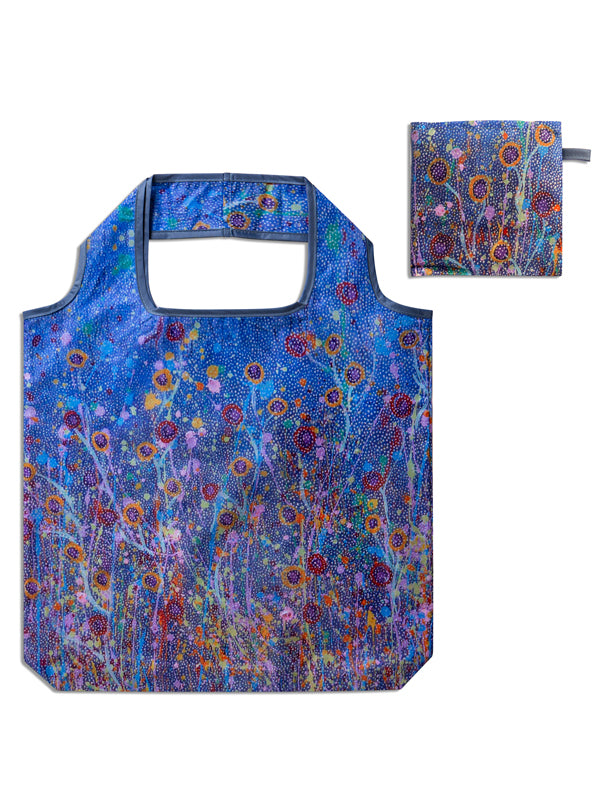 Morning Mist Aboriginal art recycled bottle shopping bag by Marlene Harold, Koh Living (view 5)