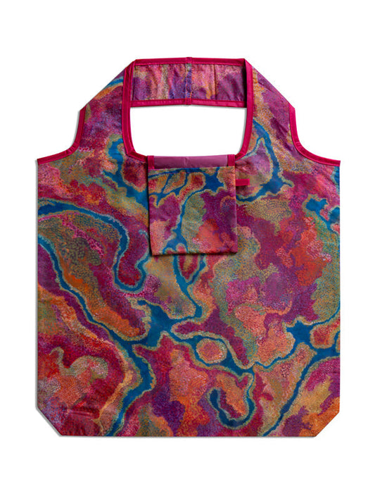Pilbara Creeks Aboriginal art recycled bottle shopping bag by Allery Sandy, Koh Living