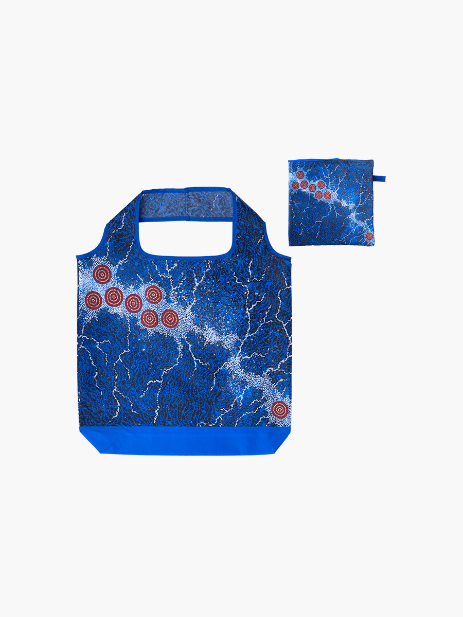 Seven Sisters Aboriginal art recycled bottle shopping bag by Khatija Possum, Koh Living (view 4)