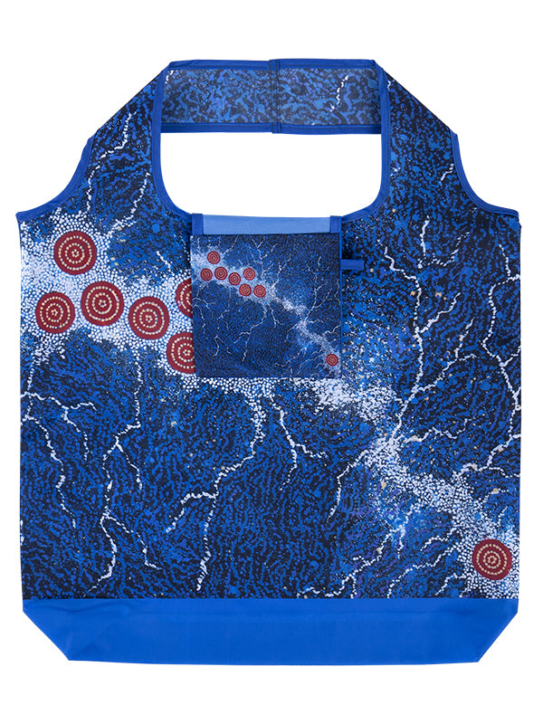 Seven Sisters Aboriginal art recycled bottle shopping bag by Khatija Possum, Koh Living