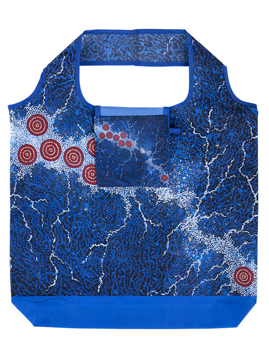 Seven Sisters Aboriginal art recycled bottle shopping bag by Khatija Possum, Koh Living