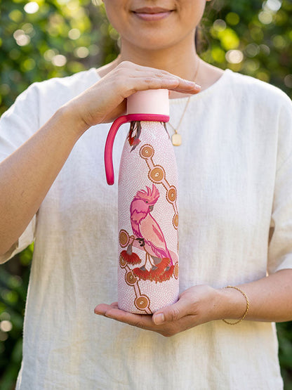Spirit Being Aboriginal art insulated water bottle by Domica Hill, Koh Living (view 2)