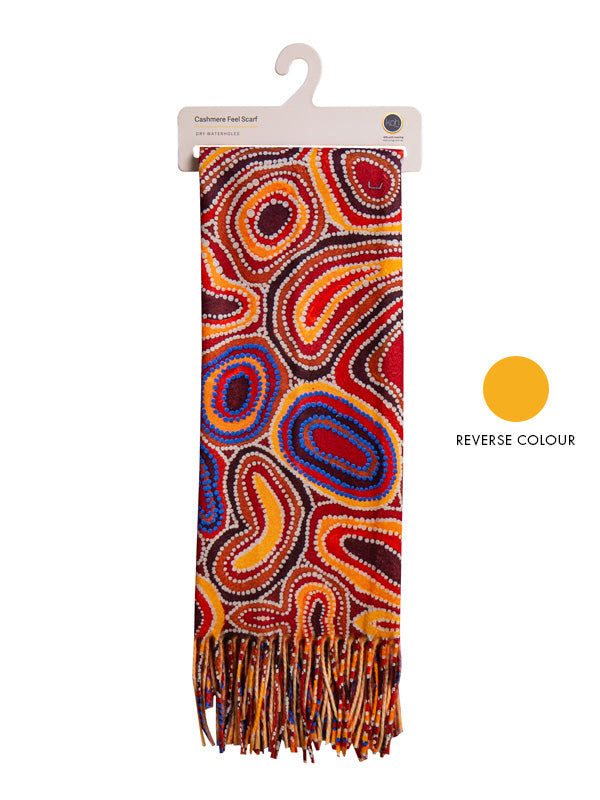 Dry Waterholes Aboriginal art scarf by Sheryl Hicks, Koh Living (view 8)